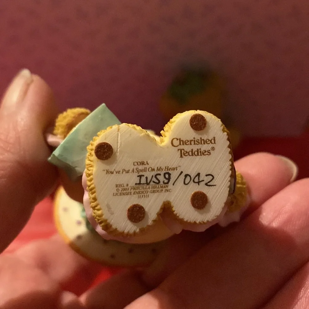 Set of 2 Cherished Teddies Halloween Clown Costume and Pumpkin Bears - Picture 3 of 4